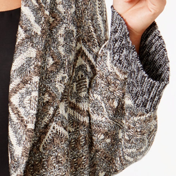 Style & Co. Patterned Open Duster Cardigan - Picture 2 of 5